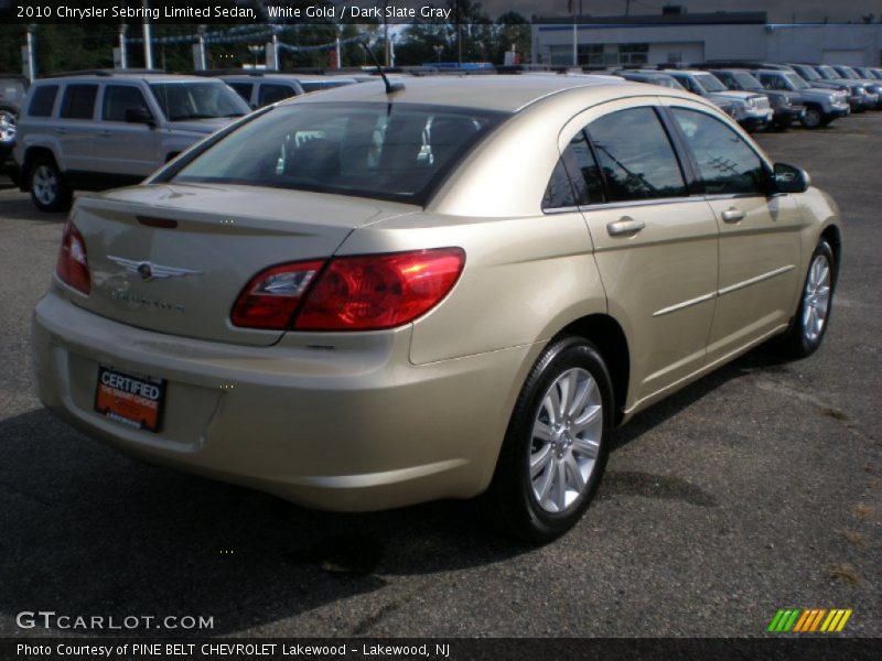 White Gold / Dark Slate Gray 2010 Chrysler Sebring Limited Sedan