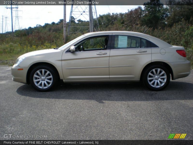 White Gold / Dark Slate Gray 2010 Chrysler Sebring Limited Sedan