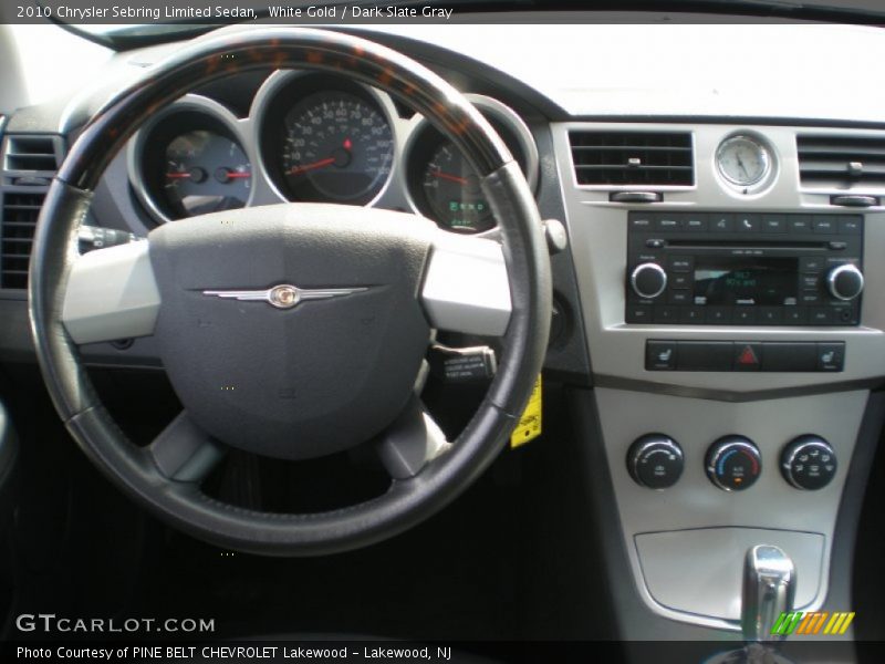 White Gold / Dark Slate Gray 2010 Chrysler Sebring Limited Sedan