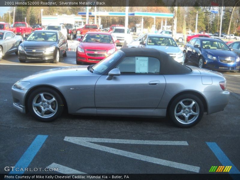 Silverstone Metallic / Black 2001 Honda S2000 Roadster