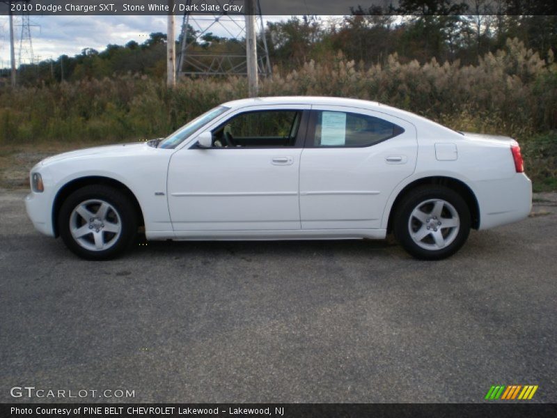 Stone White / Dark Slate Gray 2010 Dodge Charger SXT