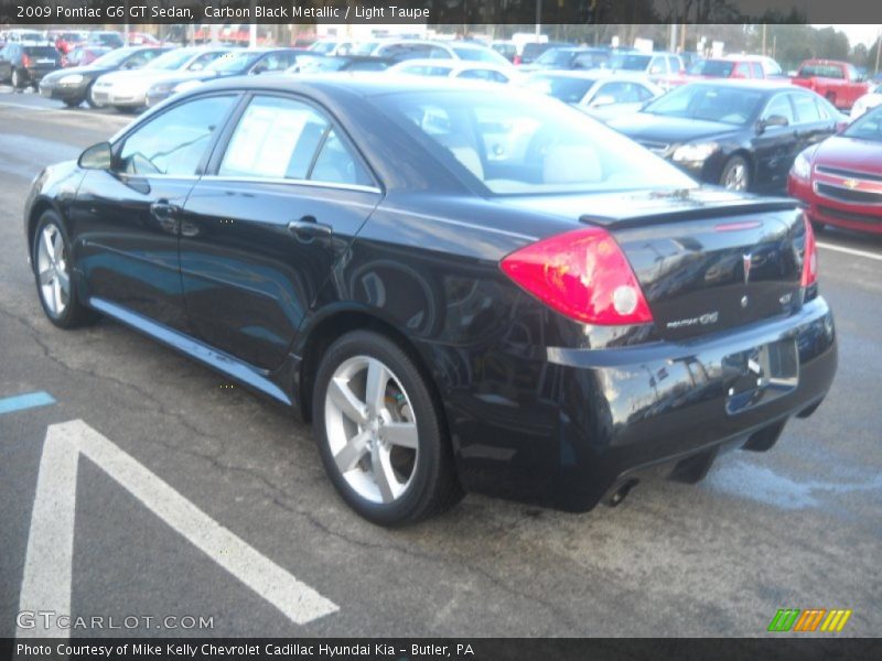 Carbon Black Metallic / Light Taupe 2009 Pontiac G6 GT Sedan