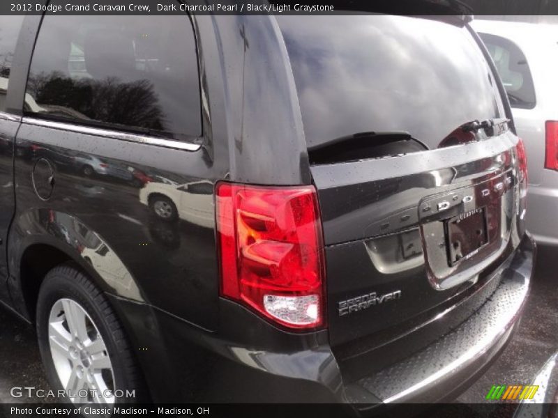 Dark Charcoal Pearl / Black/Light Graystone 2012 Dodge Grand Caravan Crew