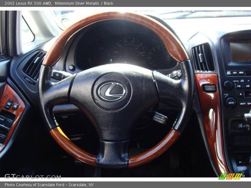 Millennium Silver Metallic / Black 2002 Lexus RX 300 AWD