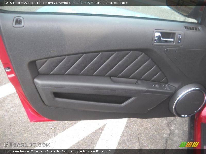 Red Candy Metallic / Charcoal Black 2010 Ford Mustang GT Premium Convertible