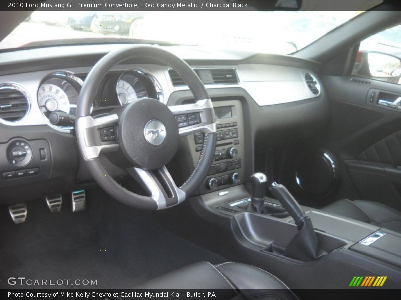 Red Candy Metallic / Charcoal Black 2010 Ford Mustang GT Premium Convertible