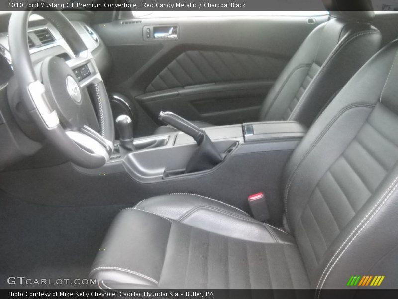 Red Candy Metallic / Charcoal Black 2010 Ford Mustang GT Premium Convertible