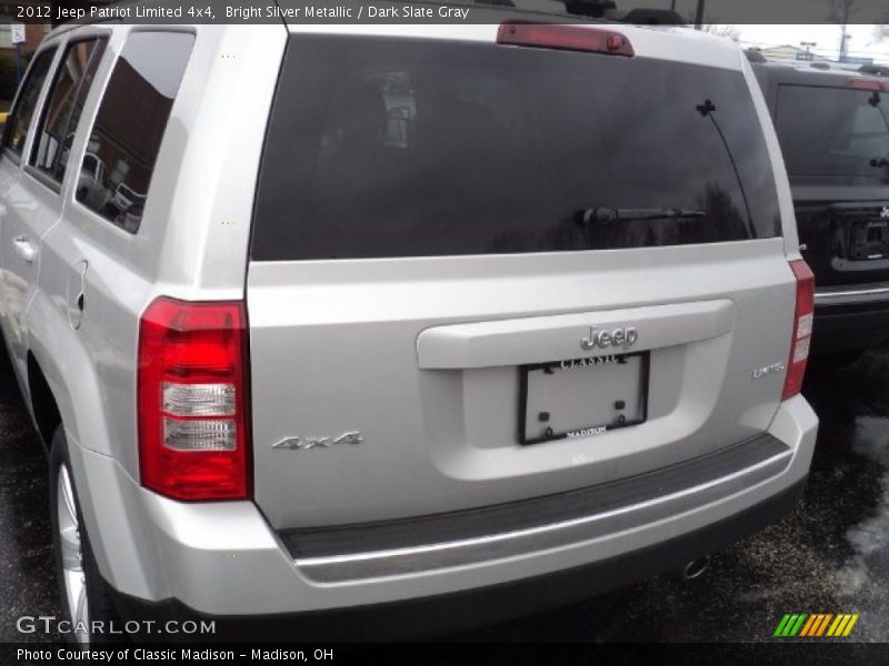 Bright Silver Metallic / Dark Slate Gray 2012 Jeep Patriot Limited 4x4