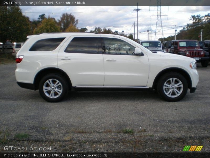 Stone White / Black 2011 Dodge Durango Crew 4x4