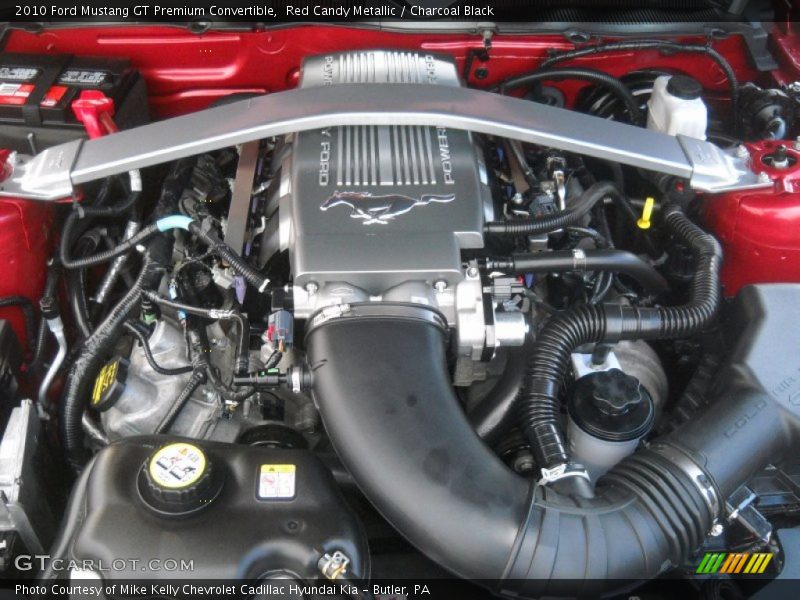 Red Candy Metallic / Charcoal Black 2010 Ford Mustang GT Premium Convertible