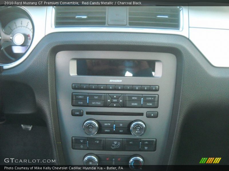 Red Candy Metallic / Charcoal Black 2010 Ford Mustang GT Premium Convertible