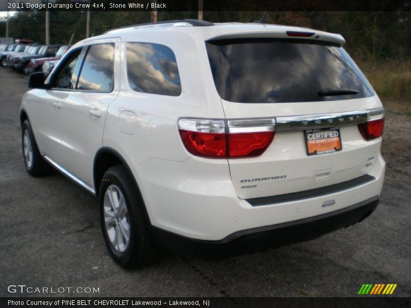 Stone White / Black 2011 Dodge Durango Crew 4x4