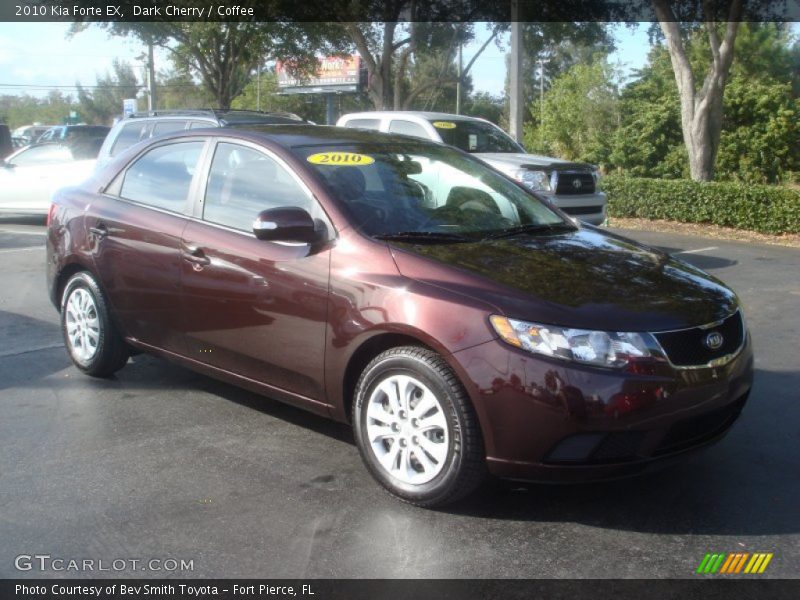 Dark Cherry / Coffee 2010 Kia Forte EX