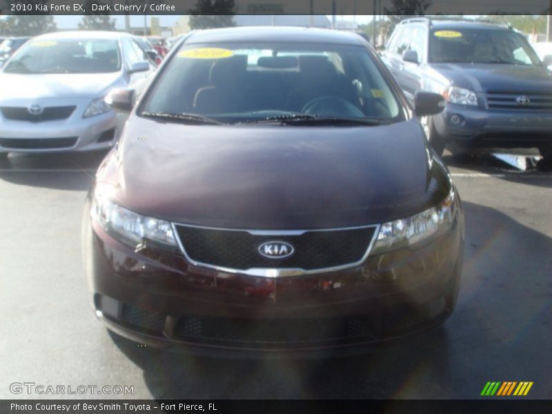 Dark Cherry / Coffee 2010 Kia Forte EX