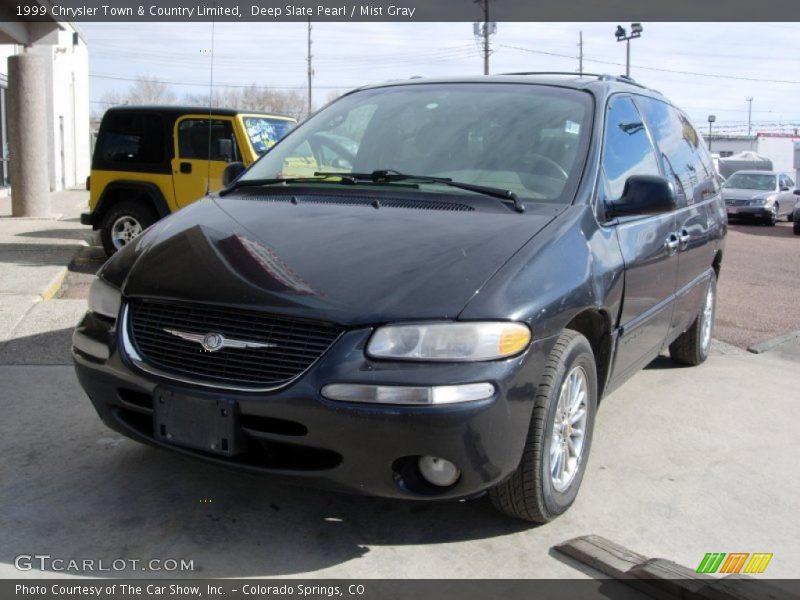 Deep Slate Pearl / Mist Gray 1999 Chrysler Town & Country Limited