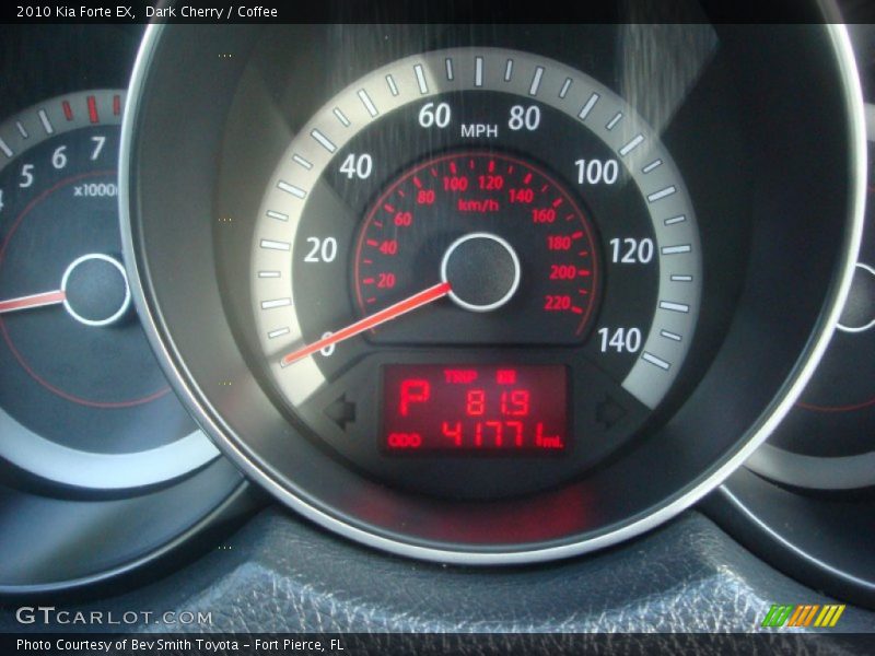 Dark Cherry / Coffee 2010 Kia Forte EX