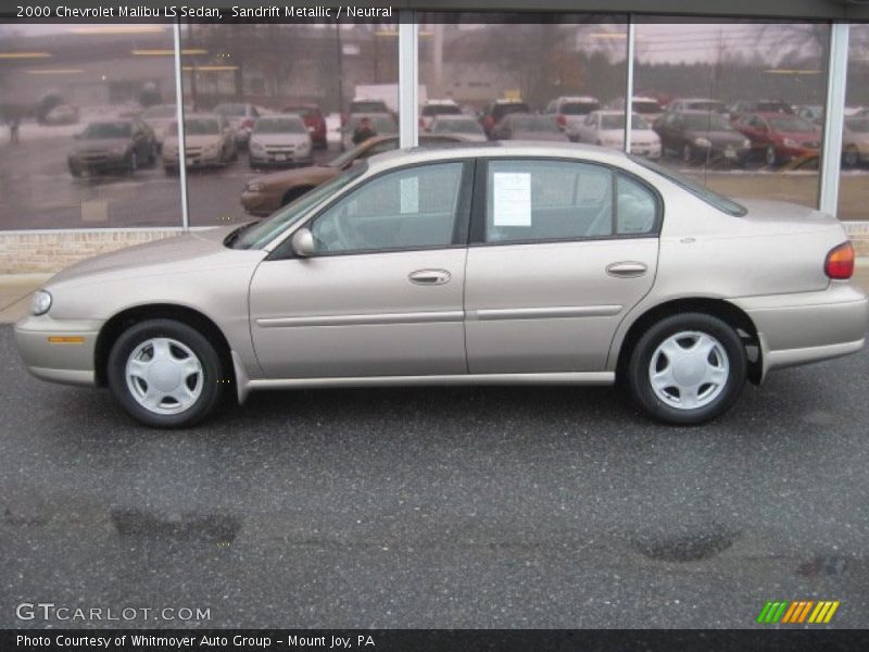 Sandrift Metallic / Neutral 2000 Chevrolet Malibu LS Sedan