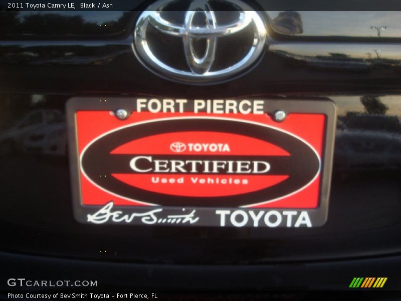 Black / Ash 2011 Toyota Camry LE