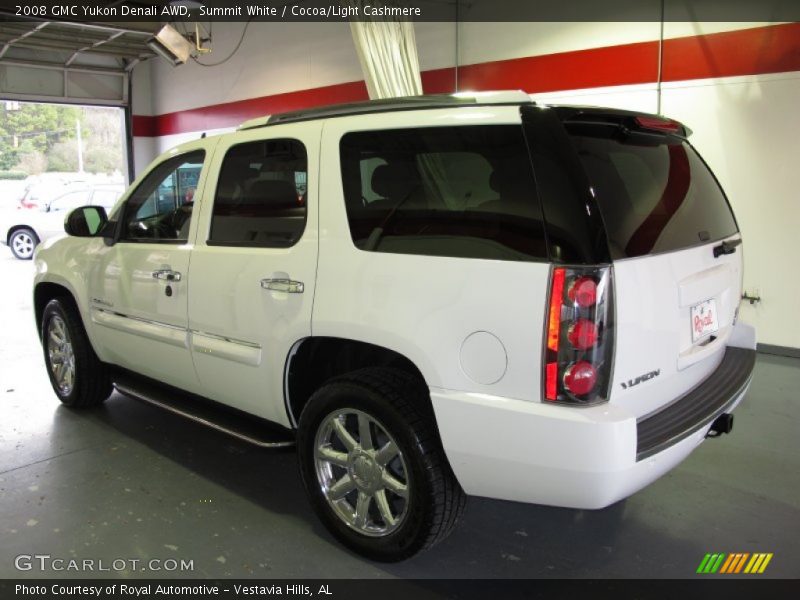 Summit White / Cocoa/Light Cashmere 2008 GMC Yukon Denali AWD