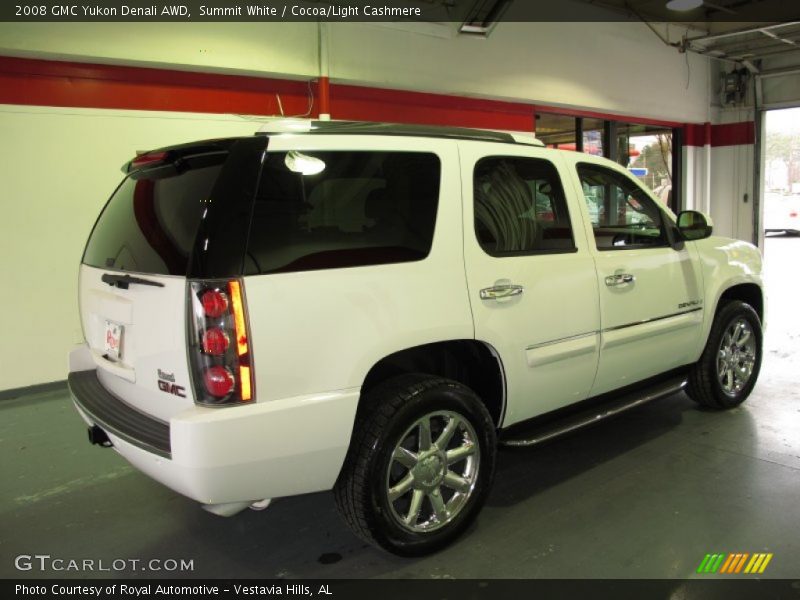 Summit White / Cocoa/Light Cashmere 2008 GMC Yukon Denali AWD