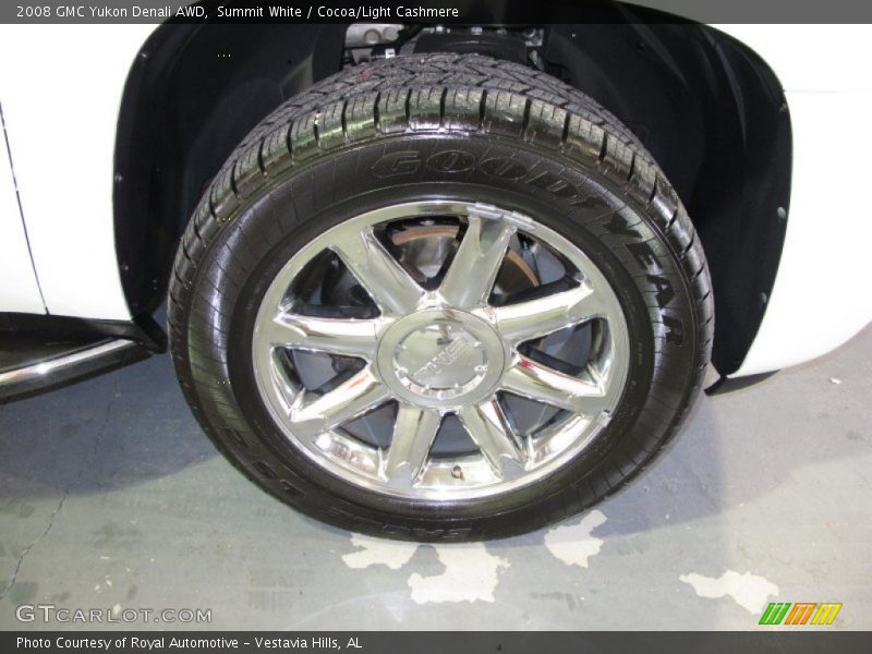 Summit White / Cocoa/Light Cashmere 2008 GMC Yukon Denali AWD