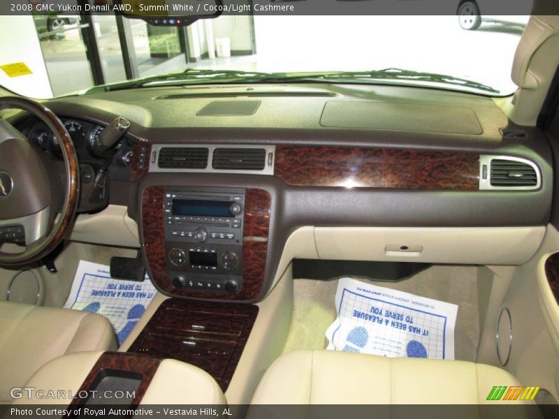 Summit White / Cocoa/Light Cashmere 2008 GMC Yukon Denali AWD