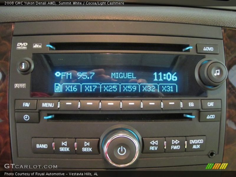 Summit White / Cocoa/Light Cashmere 2008 GMC Yukon Denali AWD