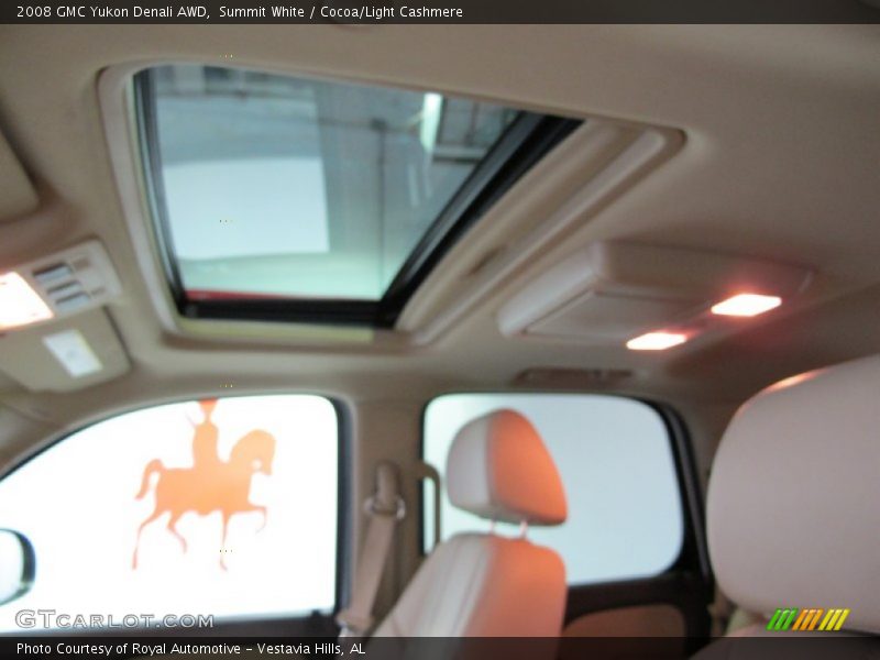 Summit White / Cocoa/Light Cashmere 2008 GMC Yukon Denali AWD