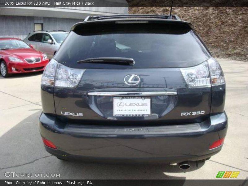 Flint Gray Mica / Black 2005 Lexus RX 330 AWD