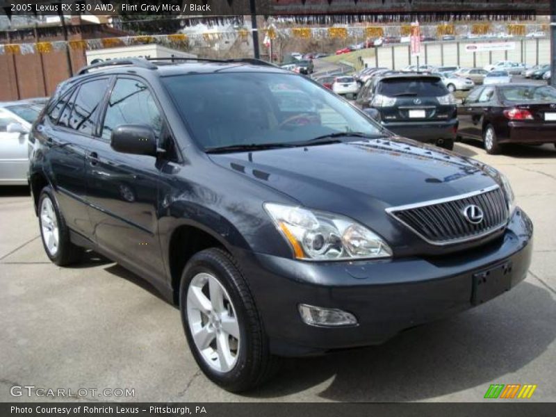 Flint Gray Mica / Black 2005 Lexus RX 330 AWD