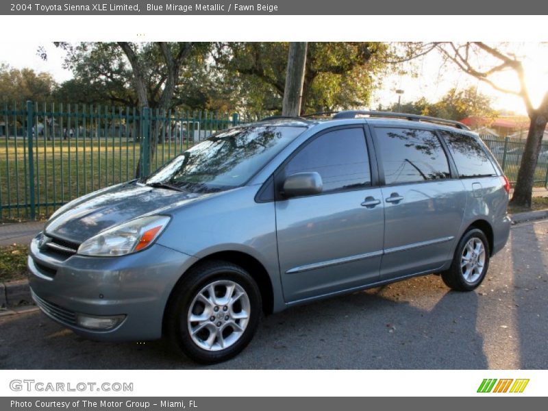 Blue Mirage Metallic / Fawn Beige 2004 Toyota Sienna XLE Limited