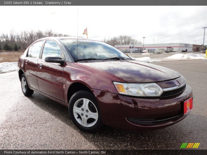 Cranberry / Gray 2003 Saturn ION 1 Sedan