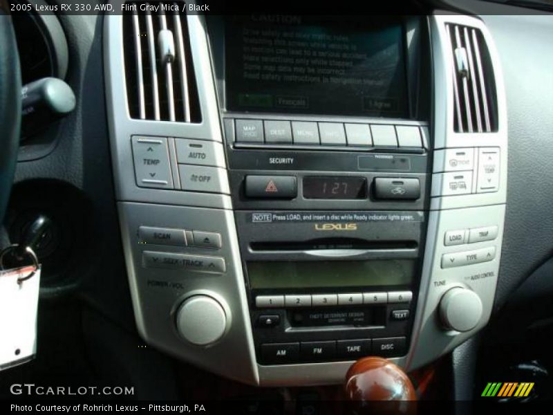 Flint Gray Mica / Black 2005 Lexus RX 330 AWD