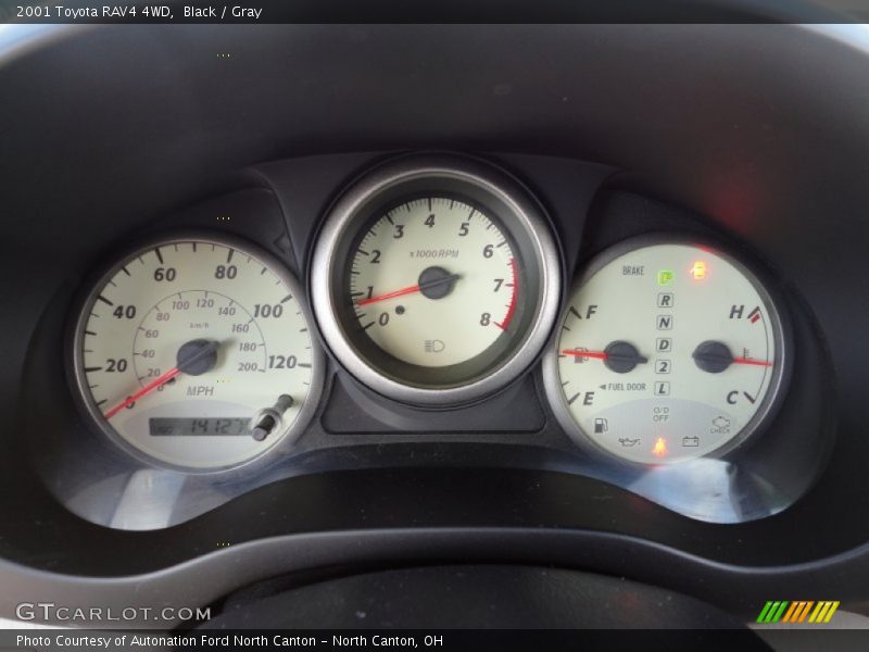 Black / Gray 2001 Toyota RAV4 4WD