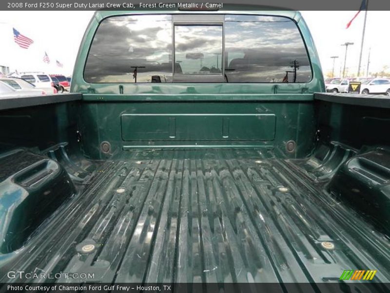 Forest Green Metallic / Camel 2008 Ford F250 Super Duty Lariat Crew Cab