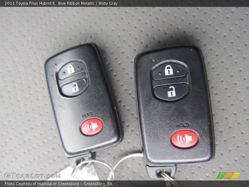 Keys of 2011 Prius Hybrid II