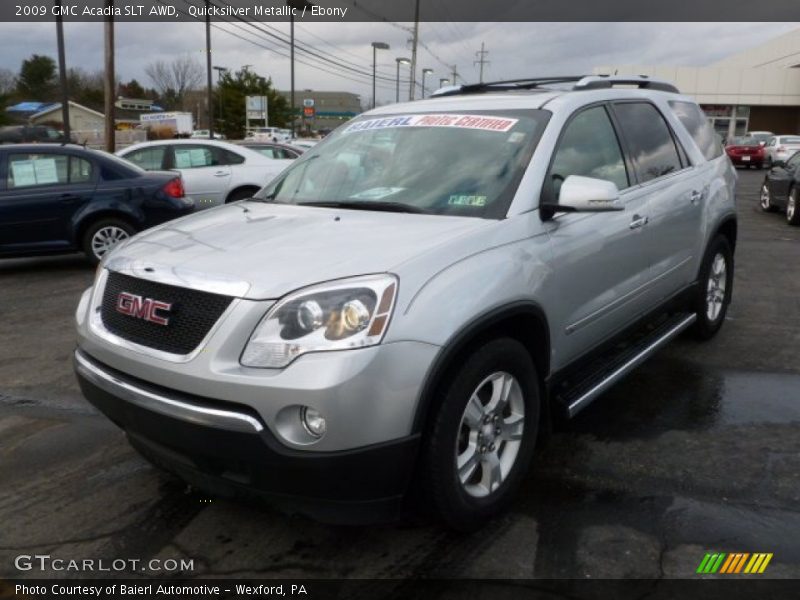 Quicksilver Metallic / Ebony 2009 GMC Acadia SLT AWD