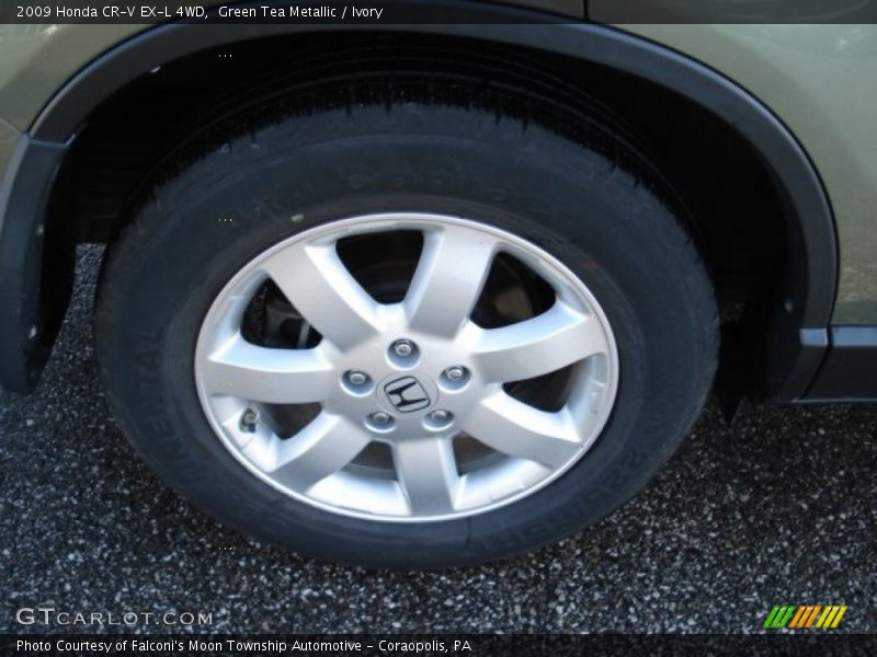 Green Tea Metallic / Ivory 2009 Honda CR-V EX-L 4WD