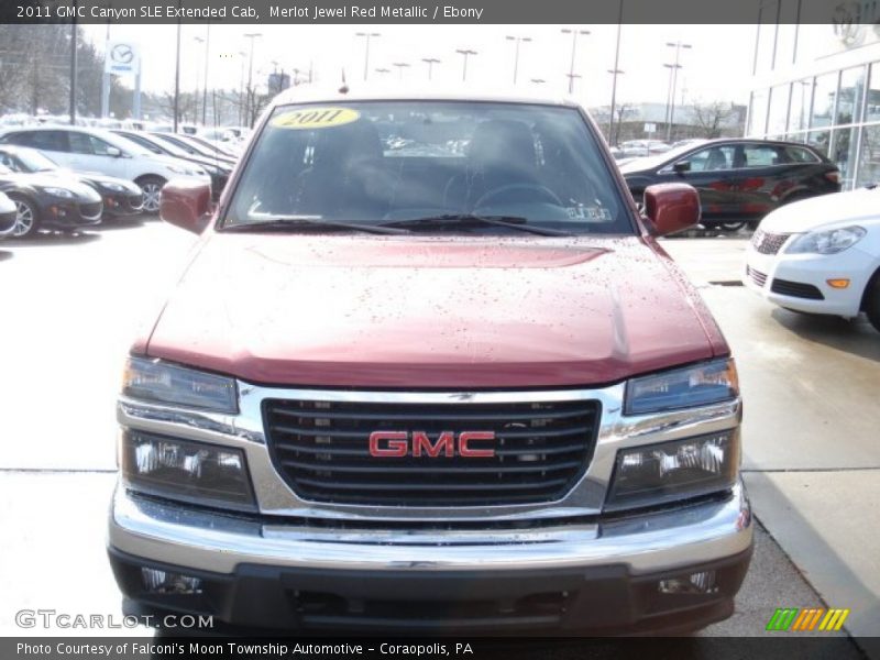 Merlot Jewel Red Metallic / Ebony 2011 GMC Canyon SLE Extended Cab