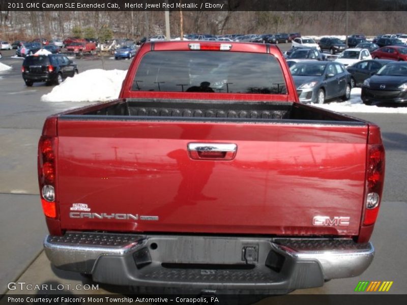 Merlot Jewel Red Metallic / Ebony 2011 GMC Canyon SLE Extended Cab