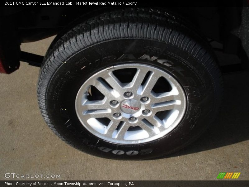 Merlot Jewel Red Metallic / Ebony 2011 GMC Canyon SLE Extended Cab