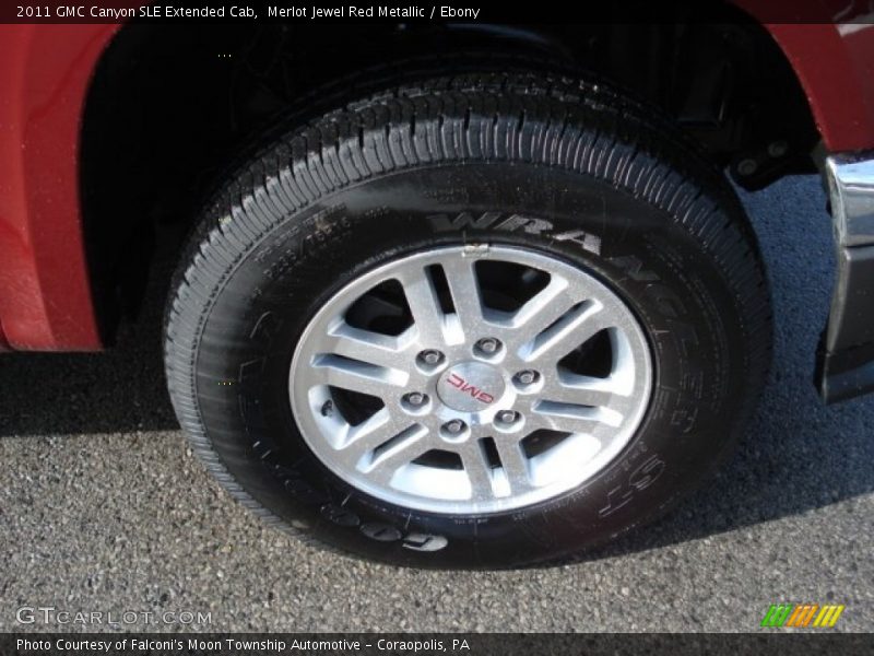 Merlot Jewel Red Metallic / Ebony 2011 GMC Canyon SLE Extended Cab