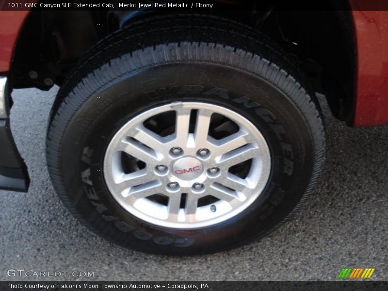 Merlot Jewel Red Metallic / Ebony 2011 GMC Canyon SLE Extended Cab