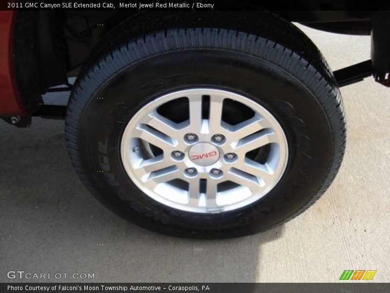 Merlot Jewel Red Metallic / Ebony 2011 GMC Canyon SLE Extended Cab