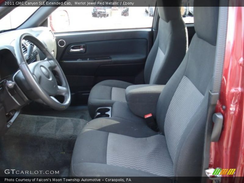 Merlot Jewel Red Metallic / Ebony 2011 GMC Canyon SLE Extended Cab