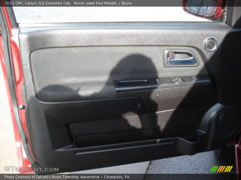 Merlot Jewel Red Metallic / Ebony 2011 GMC Canyon SLE Extended Cab
