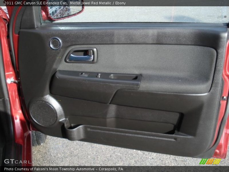 Merlot Jewel Red Metallic / Ebony 2011 GMC Canyon SLE Extended Cab