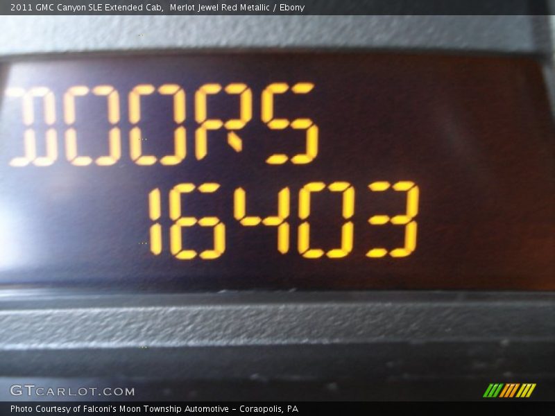 Merlot Jewel Red Metallic / Ebony 2011 GMC Canyon SLE Extended Cab