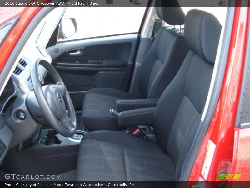 Vivid Red / Black 2010 Suzuki SX4 Crossover AWD