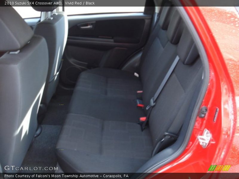 Vivid Red / Black 2010 Suzuki SX4 Crossover AWD